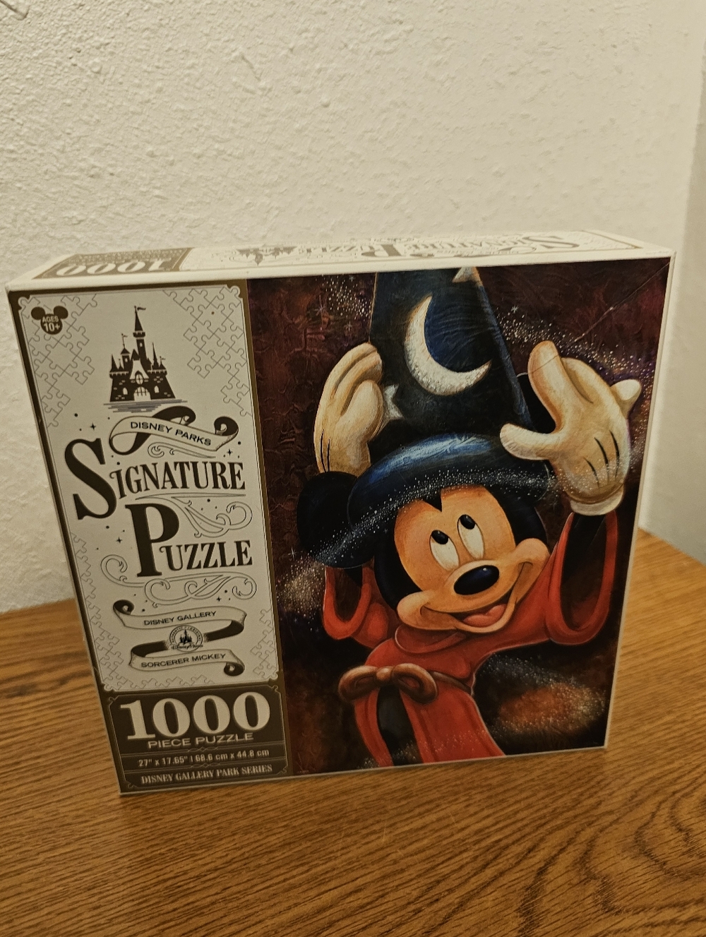 Disney Parks Sorcerer Mickey Signature Puzzle 1000 Pc Gallery Park Series  27x17